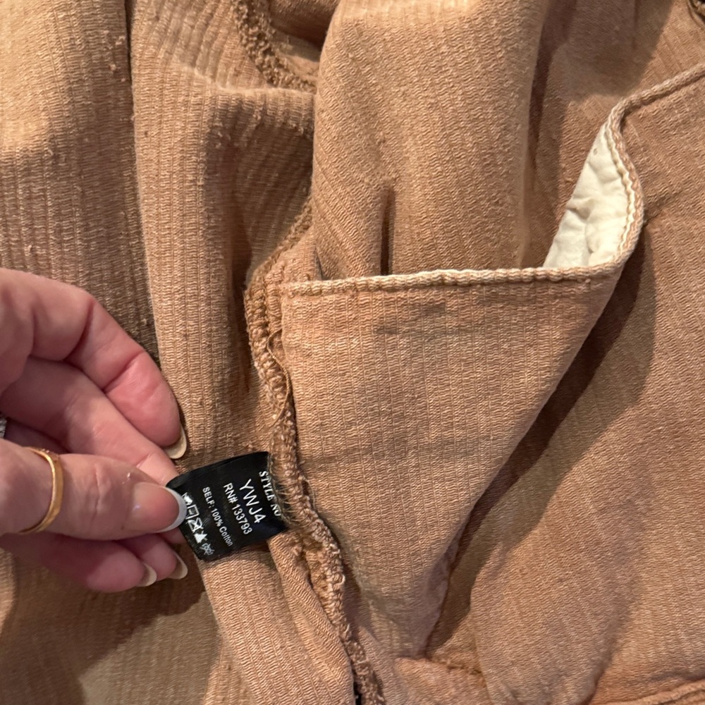 Adorable Pol brand Tan Corduroy Moto style Jacket! Like new! - Picture 9 of 11